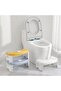 Portable Toilet Stool,C-Shape Base Step Stool,Foot Rest Helper,for Bathroom & Office Desk - 6