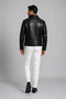 Men's Shirt Collar Genuine Leather Jacket - 2