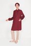 Three-Dimensed Flower Detailed Bowl Collar Tunic 40479