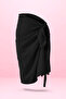 Pareo Black Tied 80X140Cm