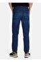 Navy Blue Men's Tapered Fit Denim Trousers B35S35020 - 5