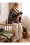 Newborn Baby Stroller Nursing Cover Anthracite 2in1 2 Layers Muslin