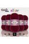 Cotton Gold 5 Pieces Amigurumi Vest Cardigan Scarf Sweater Knitting Yarn Color 57 Burgundy