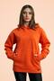 Mbey Oversize Orange Hoodie - Unisex