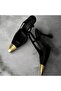 Metal Tip Detail Classic Heeled Shoes