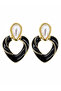 Opaline Filigree Vintage Steel Earrings
