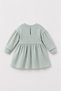 Candy Appliqué Detailed Bandana Water Green Baby Dress - 2