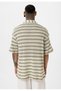Oversize striped knitwear t-shirt - 5
