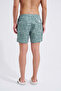 Men's Luxury Nature Printed Swim Shorts Green - 4