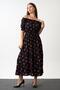 Off-The-Shoulder Patterned Maxi Dress - 4