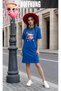 Women's Short Sleeve Crew Neck T-Shirt Dress Nightgown