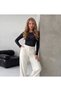 New Product Black Boat Neck Transparent Women's Blouse