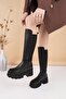 Carel 607 Black Stretch Platform Women's Boots - 2