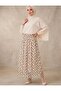 Lined Polka Dot Pattern Tulle Skirt with Elastic Waist, Compatible with Size 38/42