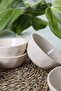 Cream Crystal Snack Bowl / Sauce Bowl 12 cm 6 Pieces 030 - 2