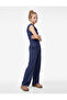 Pocket Detail Elastic Waist Wide Leg Pants - 2