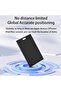 Ultra Thin Wallet Tracker Card for Apple Find My, 3mm Bluetooth Smart Locator Rechargeable Tracking Card for Wallet Passport Backpack, Black - 2