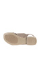 Gray Leather Women's Flat Sandals 01Wq5618 - 5
