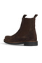 Brown Suede Women's Flat Boots 01Wf2205 - 4
