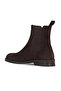 Brown Suede Women's Flat Boots 01Wf2001 - 4
