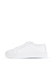 White Flotter Leather Women's Sports Shoes 11Wa24421 - 3
