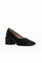 Black Wrinkled Patent Leather Women's Heeled Shoes 33Wa7652 - 3