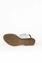 White Leather Women's Wedge Heeled Sandals 01We4000 - 4