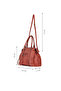 Coral Leather Women's Shoulder Bag - 3