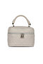 Gray Leather Women's Handbag - 4