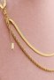 Combination Steel Necklace - Steel Non-Tarnish 2-Piece Twist and Italian Chain 100% Steel Necklace 40+5cm - 6