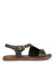, Women's Genuine Leather Sandals 1611020Z5407 Brown - 3