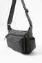 Sn 6001 Women's Shoulder Bag Handbag Water Resistant Parshut Fabric Dark Gray - 4