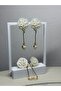 Flower Pearl Earrings - 4