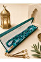MAJOOD/99 Real Peacock Blue-Green Textured Agate Prayer Beads/Tasbih/8MM/For Men And Women - 5