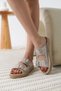 Suede Gray Stone Women's Slippers Tr35My05G - 4