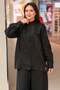 Missdalida Linen Jacket with Front Pocket Flaps