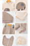 5-Piece Elephant Patterned Newborn Set/Baby Boy Hospital Release Set/100% Cotton 5-Piece Zibin Set - 4
