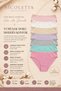 Women's Panties 7-Pack Stretch Fabric Cotton Pcs Ribbed Knit Rib Knit Corded Fabric