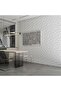 33-Pack PVC 3D Wall Panel, Diamond Design, 11.8x11.8 Inch Textured Tiles for Interior Décor, White - 6