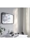 LINDBYN Mirror, black, 28 x 60 cm - 2