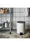 TURRIDNING Pedal bin, white/anthracite, 9 l - 2
