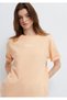 Logo Printed Orange T-Shirt Loose Fit / Comfortable Loose Cut 1613884-71220 - 2