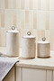 Nestore 3-Piece Bone Porcelain Leak-Proof Vacuum Lid Kitchen Organizer - 3
