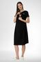 Mecit 5644 Black Breastfeeding Featured Maternity Dress - 2