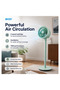 16" Pedestal Fan 3-Speed Circulating Floor Fan, Oscillation, Adjustable Height Stand Fan