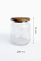 12-Piece Acacia Lid Labeled Glass Spice Jar Set - 5