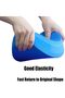 Oval Foam Balance Pad,3 Yoga Elastic Bands,TPE Balance Board for Adult Fitness,Blue - 2