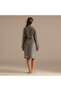 Solid Bamboo Unisex Bathrobe Mink - 4