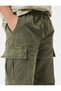 Parachute Pants with Cargo Pocket, Lace-up Waist and Stopper - 5