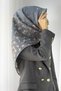 100% Twill Silk Floral Pattern Mint Green Colored 90X90 Scarf Planting Shape: Hand Sewing - 3
